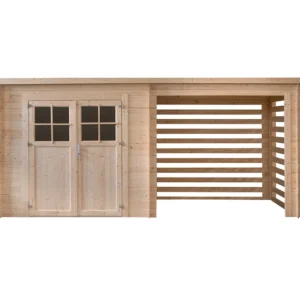 Exteriorea abri de jardin en bois Lodge Natura I