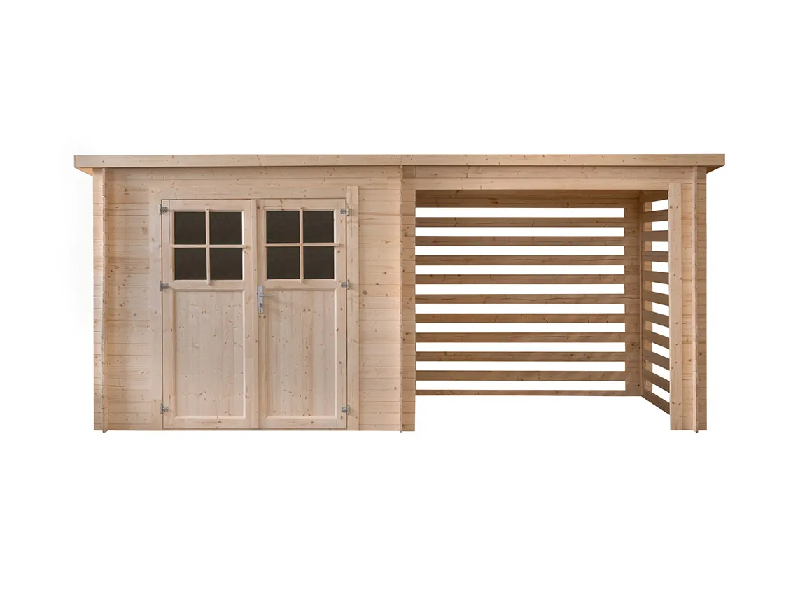 Exteriorea abri de jardin en bois Lodge Natura I