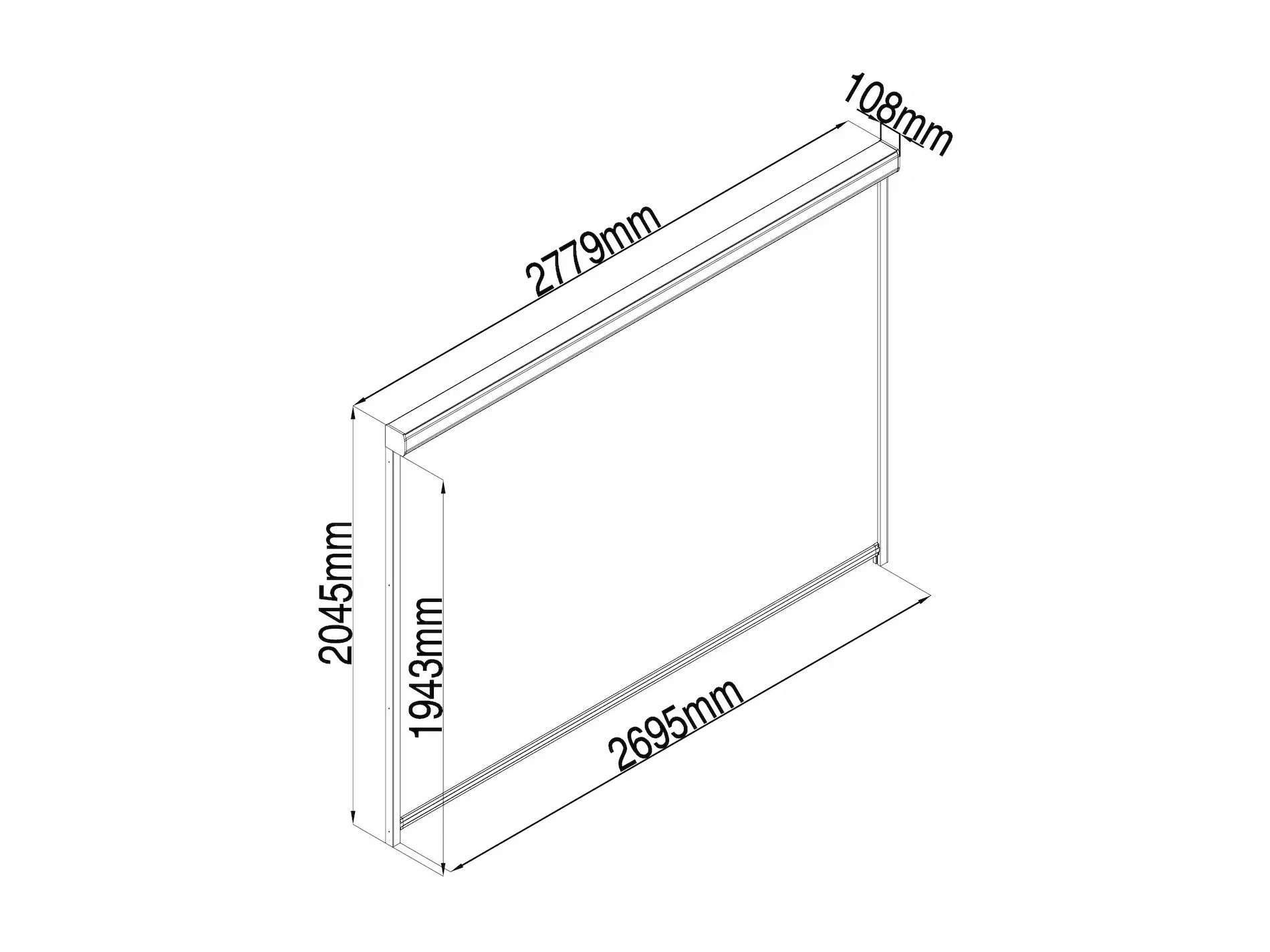 Exteriorea pergola toit ouvrable automatique Altéa schema