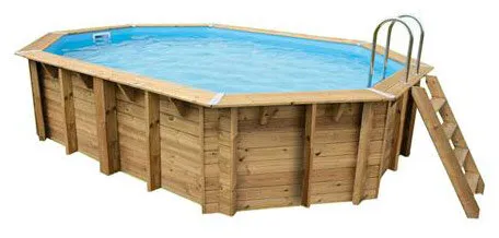 Exteriorea piscine hors sol bois octogonale BlueWave II
