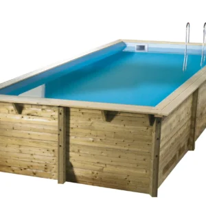 Exteriorea piscine hors sol bois rectangulaire BlueWave luxe